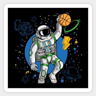 astronaut basketball space Sticker